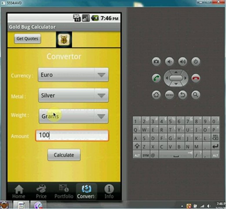 Cash to Gold Conversion tool for Your Iphone/Android