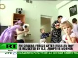 Russia urges adoption freeze after boy returned as parcel