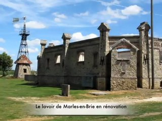 Le lavoir de Marles-en-Brie en rénovation