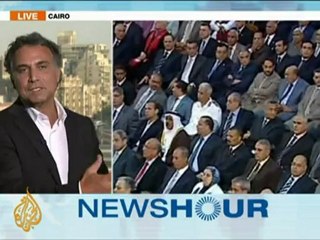 Update: Mohamed Morsi is Egypt's first president since the revolution.