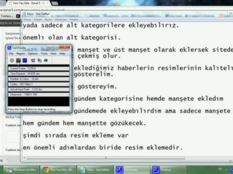 Kanal5 Haber Ekleme ve Silme