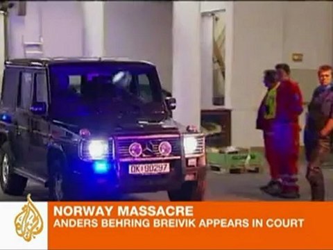 Norway suspect makes first court appearance
