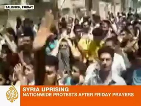 Deaths reported during Syria Friday protests