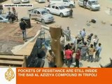 Gaddafi's battered compound