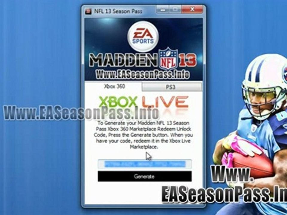 Get Free Madden NFL 13 Season Pass Keys - Xbox 360 / PS3