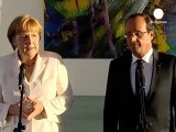 Le drame syrien et la crise de l'euro au menu de Merkel...