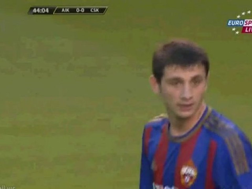 AIK 0-1 CSKA Goals Highlights / 23.08.2012