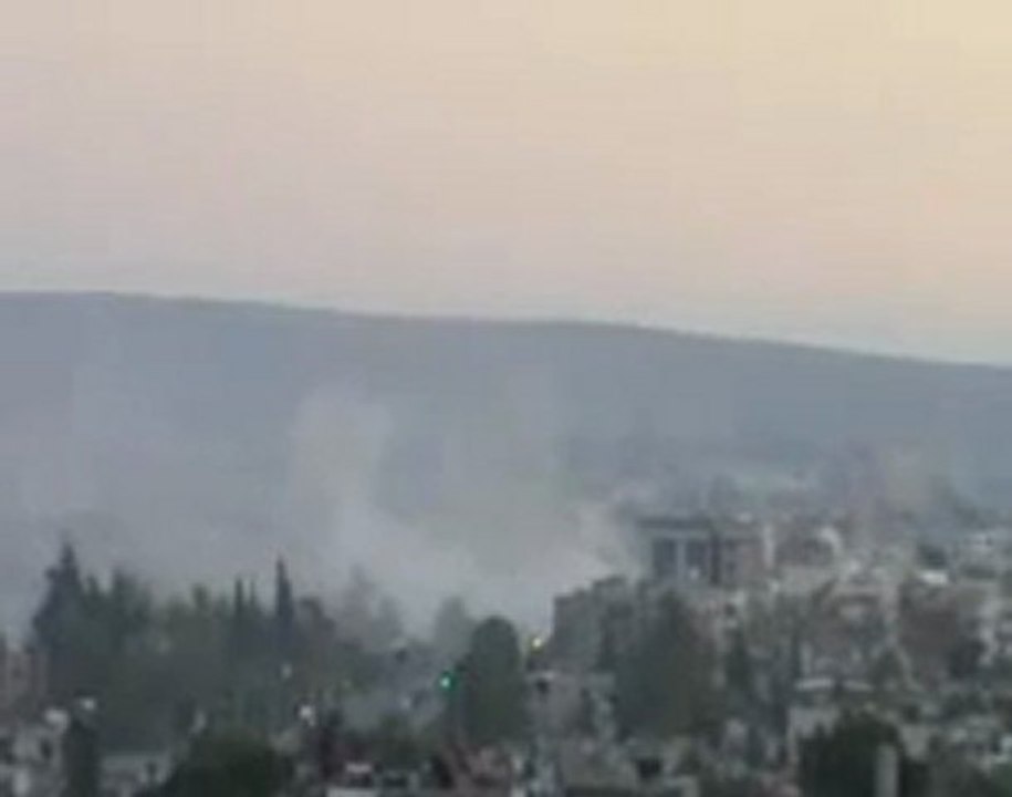 Syria فري برس  دمشق  القصف العنيف الذي يستهدف حي القدم 23_8_2012