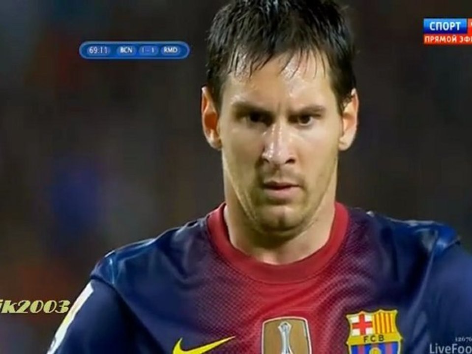 BARCELONA 3-2 REAL MADRID Goals Highlights / 23.08.2012