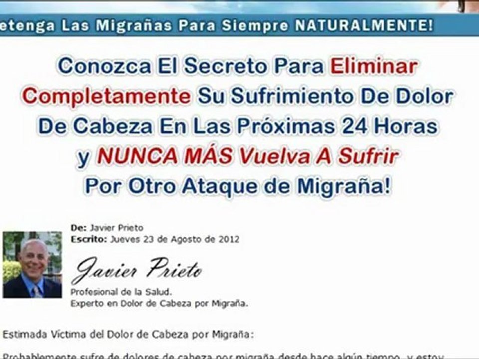 Remedio para el Dolor de Cabeza - Cura para el Dolor de Cabeza