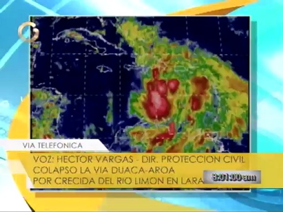 Colapso de carretera nacional interrumpe paso entre Lara y Yaracuy