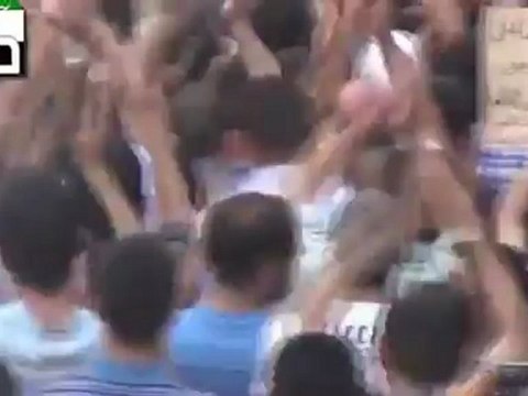 Syria فري برس ريف دمشق حرستا الصمود _مظاهرة جمعة درعا لا تحزني غن الله معنا 24-8-2012 ج3