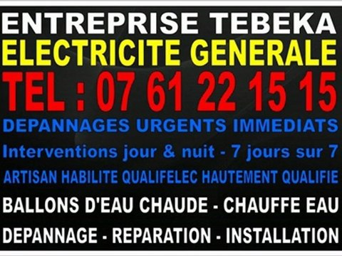 SOS ELECTRICITE - TEL : 0761221515 - PARIS 15 75015