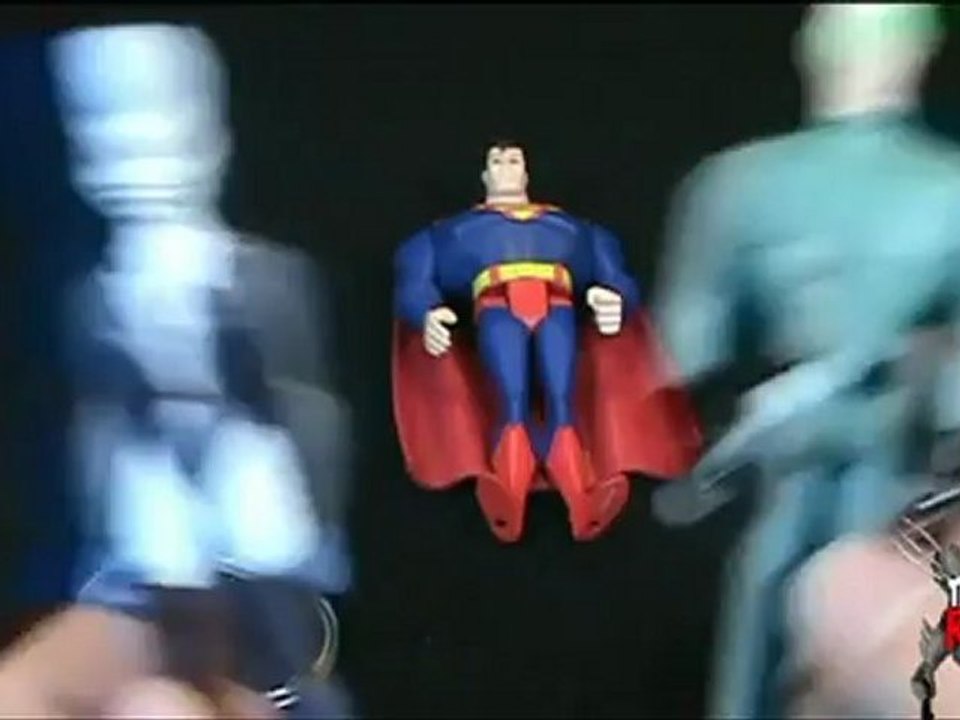 Toy Spot - Mattel Justice League Unlimited Fan Collection Live Wire, Superman and Weather Wizard