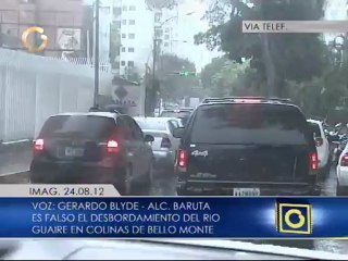 Gerardo Blyde desmintió que el río Guaire se haya desbordado a la altura de Bello Monte