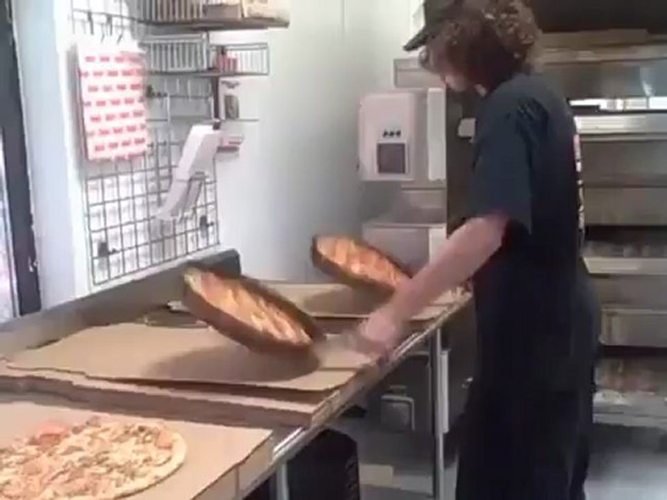 Crazy Pizza Cutting Skills
