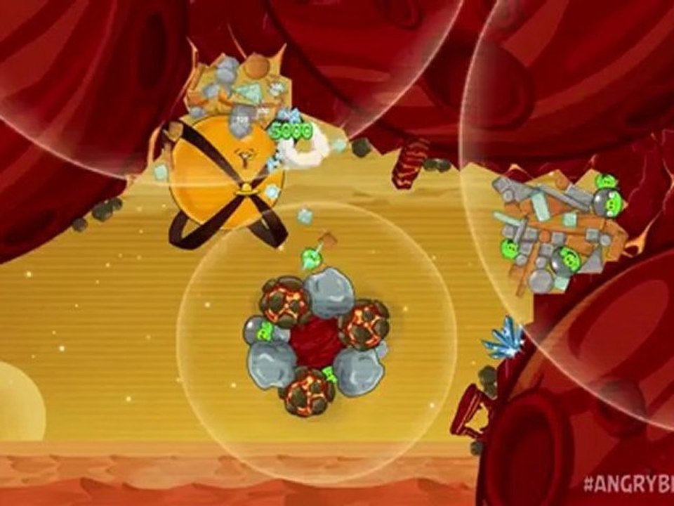Angry Birds Space Red Planet Gameplay Trailer [1080p HD]