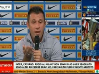 1^ Conferenza stampa di Antonio Cassano all'Inter