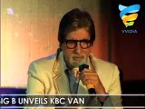 Big B unveils KBC Van