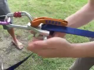 Tendre une slack via un palan en parallèle