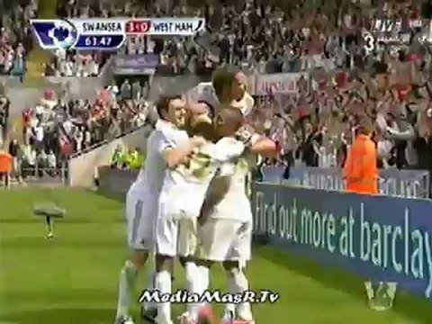 أهداف مباراة سوانزي سيتي 3-0 وست هام يونايتيد - الأسبوع الثاني