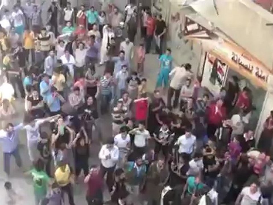 Syria فري برس  حلب مظاهرة أحرار السكري _لا تحزني درعا ان الله معنا_24-8-2012