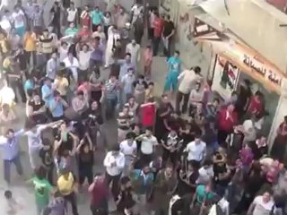 Syria فري برس  حلب مظاهرة أحرار السكري _لا تحزني درعا ان الله معنا_24-8-2012