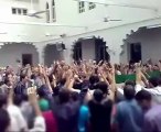 Syria فري برس  دمشق  مظاهرة حاشدة في جامع الأشمر بحي الزاهرة دمشق 24-8-2012