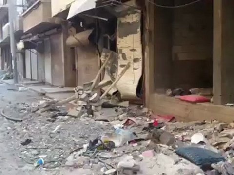 Syria فري برس دير الزور آثار الدمار والأبنية بحي العرضي - ديرالزور 25-8-2012 ج1