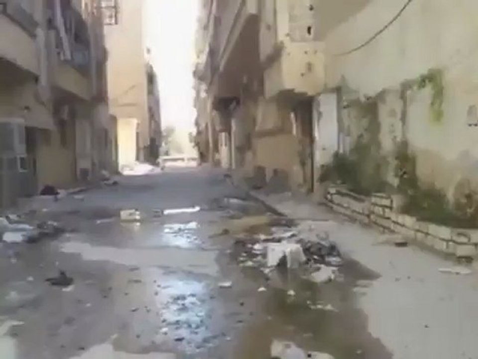 Syria فري برس  دير الزور آثار الدمار والأبنية بحي العرضي - ديرالزور 25-8-2012 ج4