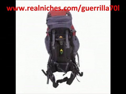 Guerrilla Packs - 70l Internal Frame Fully Adjustable Hiking Tra