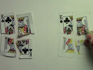 Dessin réaliste : carte à jouer