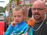 Resten van asbestschutting in tuin in Hoogkerk - RTV Noord