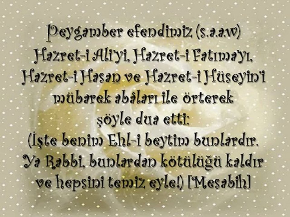 Hadis Kissa'dan Peygamberimizin Dua'si