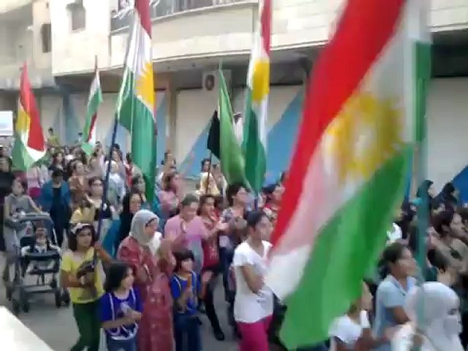 Syria فري برس   الحسكه الدرباسية ـ سبت المرأة الكوردية الثورية 25-8-2012 هام