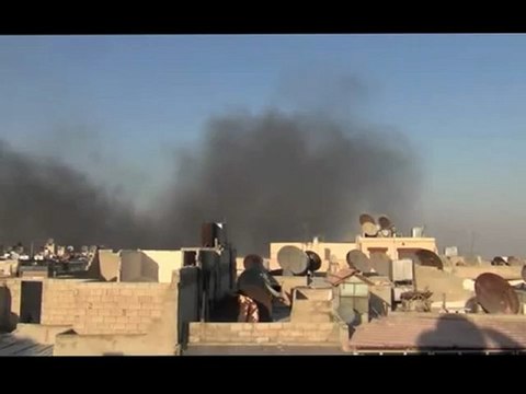 Syria فري برس حلب حي سيف الدولة يشهد حرباً حقيقية 25-8-2012