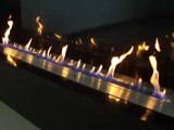 Ventless fireplaces A-FIRE a new concept of vent free fireplace with remote control: built in bio ethanol burner