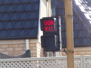 Eagle Text Pedestrian Signal