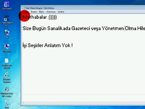 Sanalika Gazeteci Veya Yönetmen Olma