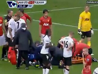 Wayne Rooney Horrific Injury vs Fulham Canal Sports 25_08_12