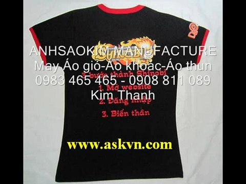 May áo thun giá rẻ,in thêu áo thun,cty sản xuất áo thun