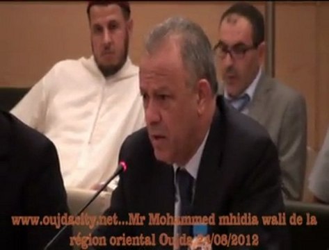 كلمة السيد محمد مهيدية والي الجهة الشرقية خلال لقاء حول تفعيل اتفاقية الشراكة لتأهيل العالم القروي . عمالة وجدة انكاد