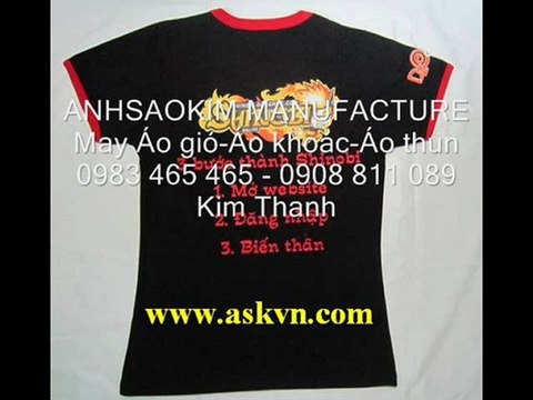 In thêu áo gió quảng cáo,may áo thun sự kiện