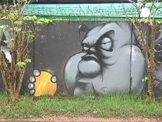 En Birmania, el arte del graffiti sigue siendo un tabú