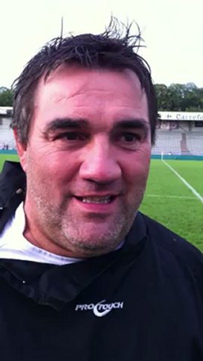 Reactions de Franck Maréchal, après USBPA- CS Vienne en amical