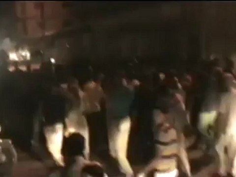 Syria فري برس ادلب معرة النعمان مظاهرة ليلية ردا على مجزرة داريا 25-8-2012