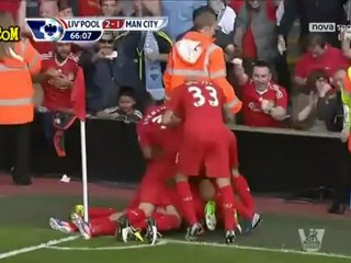 اهداف مباراة ليفربول ومانشستر سيتي 26/8/2012
