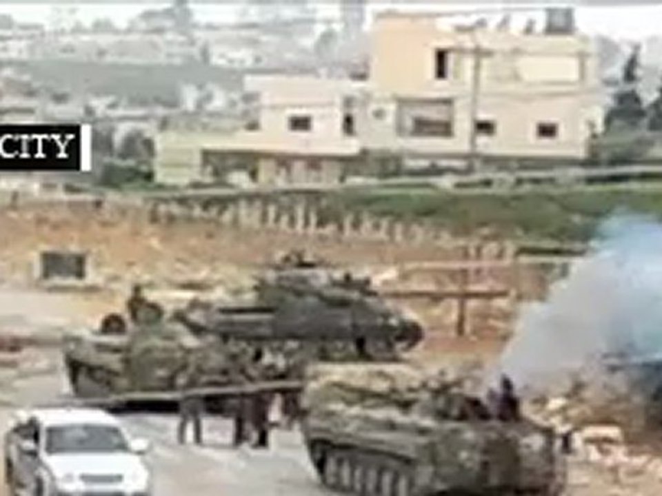 Syria فري برس  درعا اقتحام مدينة درعا بالدبابات 2012_8_26