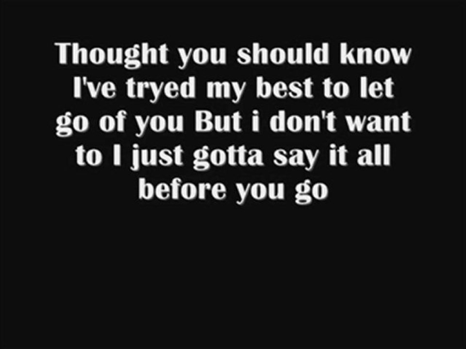 Just so You Know