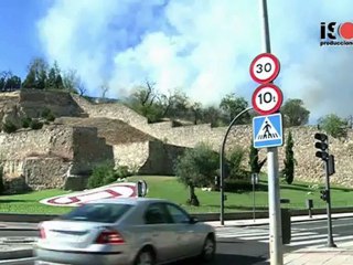 Incendio en el corazón de Salamanca